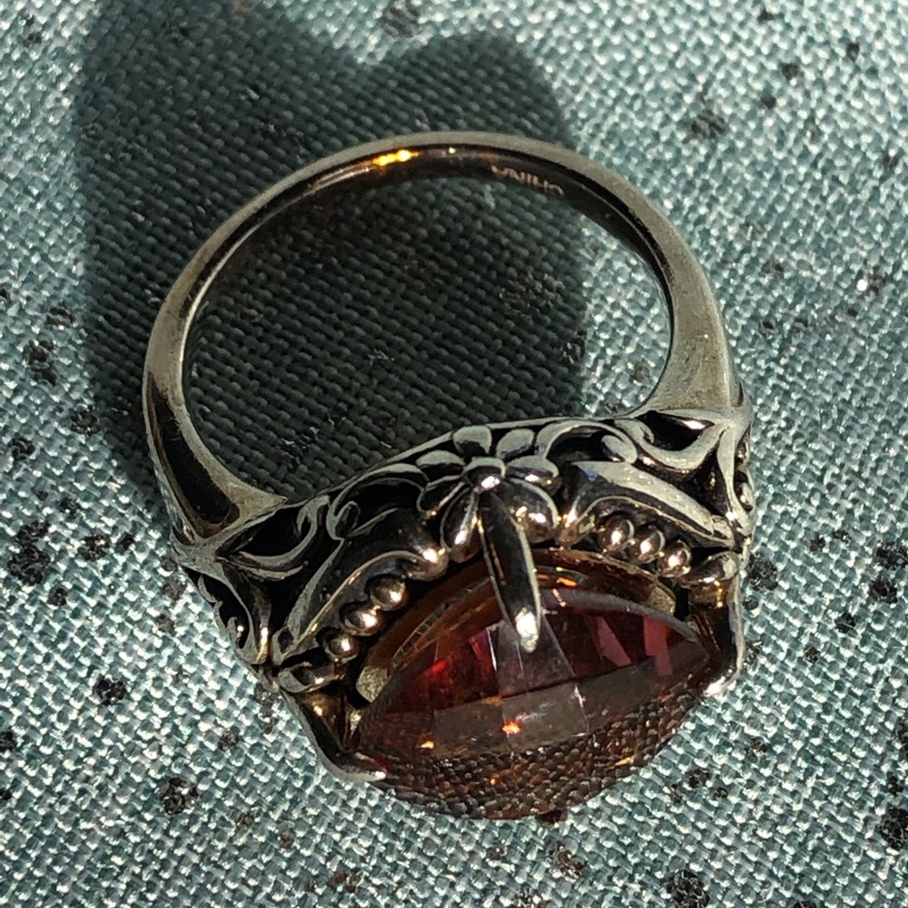 Padparascha ring
